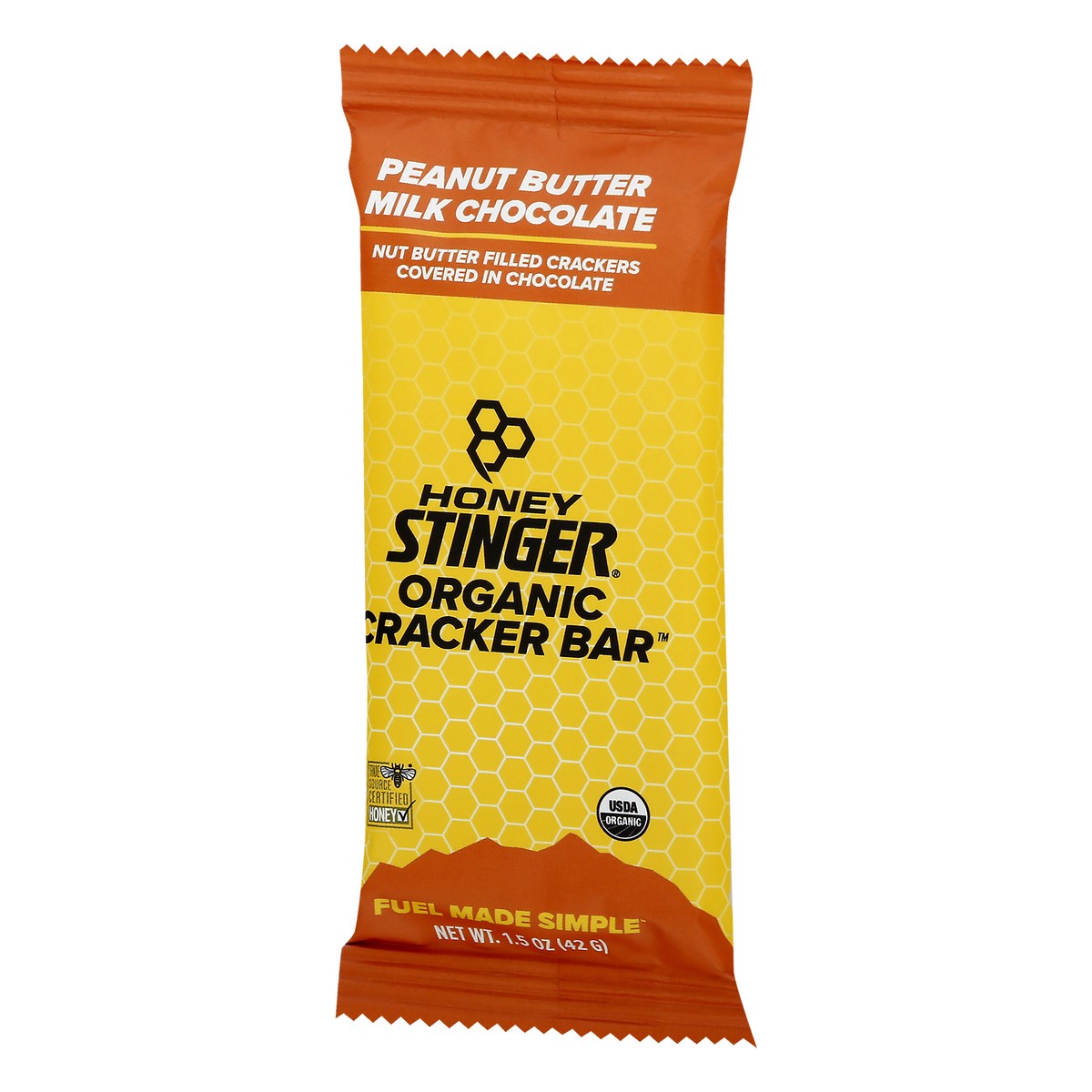 slide 7 of 10, Honey Stinger Organic Peanut Butter Milk Chocolate Cracker Bar 1.5 oz, 1.5 oz