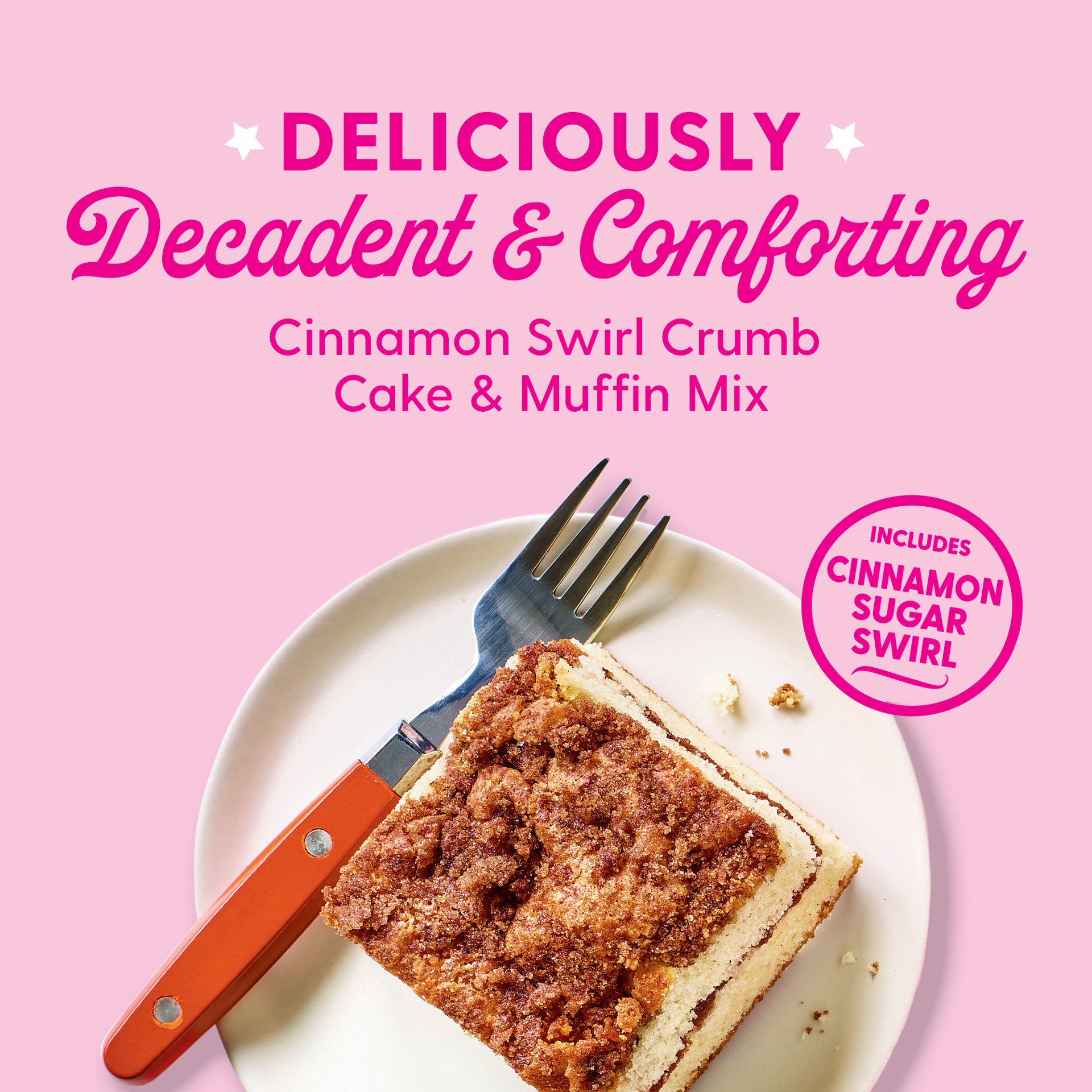 slide 2 of 5, Duncan Hines Dolly Parton's Cinnamon Swirl Crumb Cake & Muffin Mix, 20 oz., 20 oz
