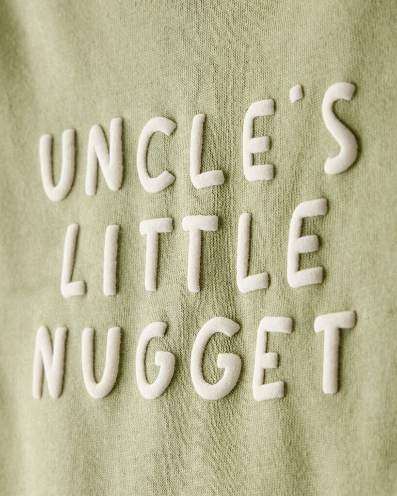slide 2 of 2, Carter's Baby Boy Uncles Little Nugget Long-Sleeve Graphic Bodysuit - Green Olive 12M, 1 ct