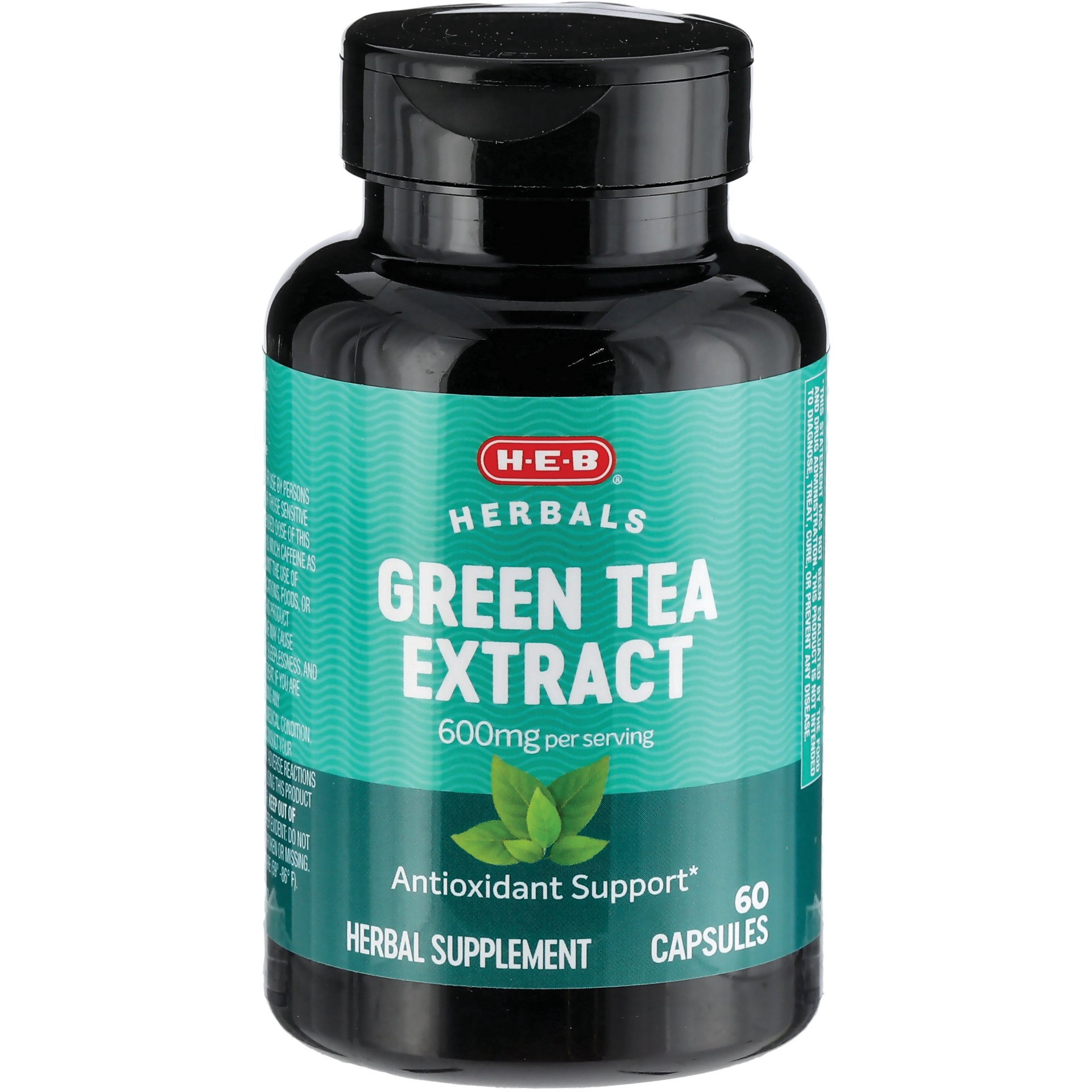 slide 1 of 1, H-E-B Herbals Green Tea Extract Capsules, 60 ct