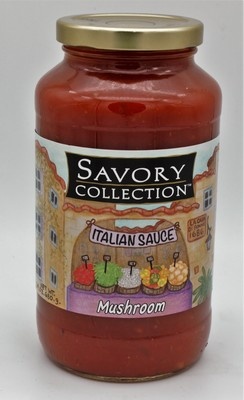 slide 1 of 1, Savory Collection Italian Sauce Mushroom, 24 oz