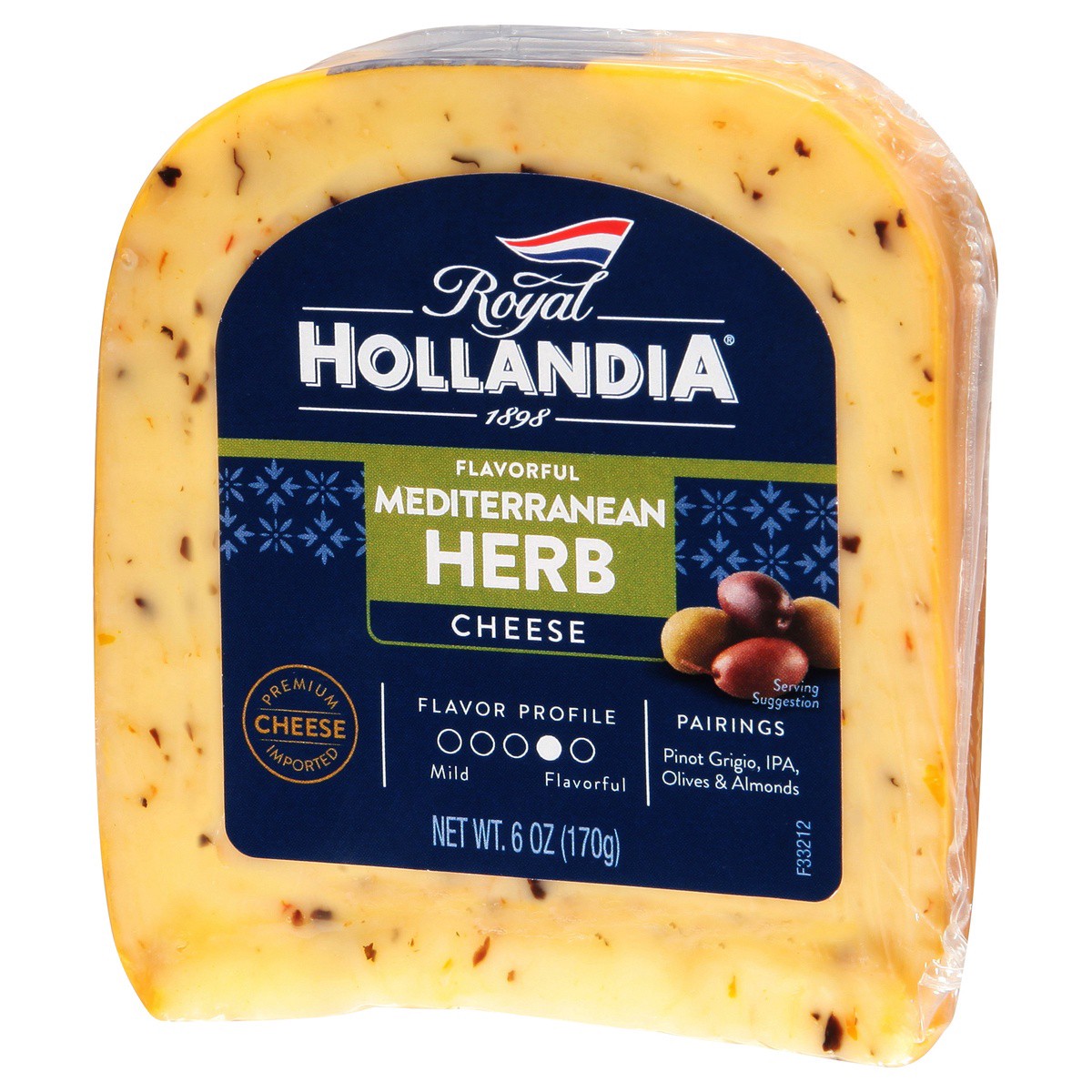 slide 7 of 9, Royal Hollandia Mediterranean Herb Cheese Wedge - 6 Oz, 6 oz