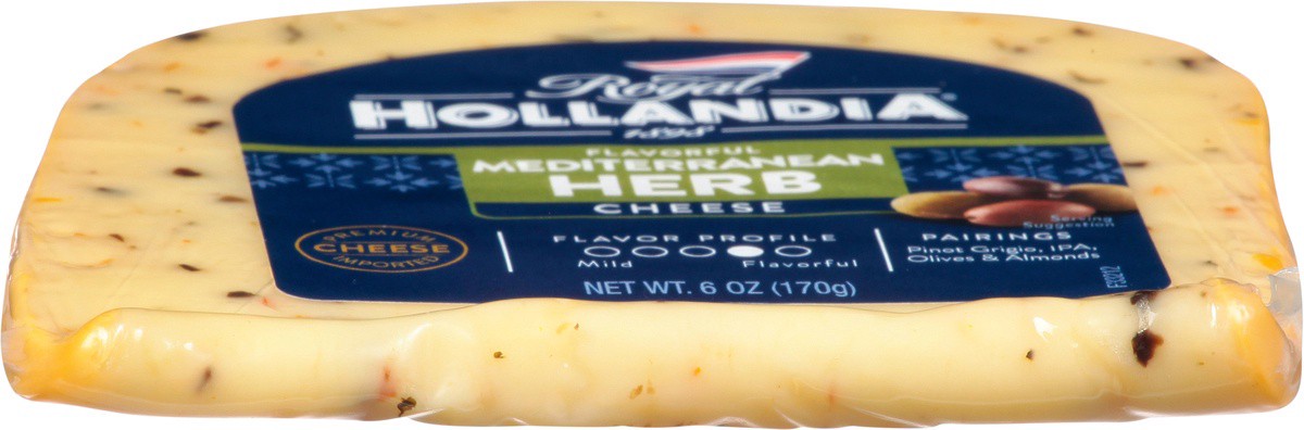 slide 2 of 9, Royal Hollandia Mediterranean Herb Cheese Wedge - 6 Oz, 6 oz