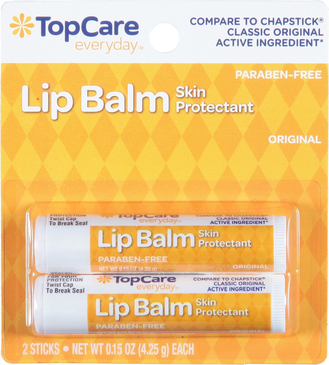 slide 8 of 10, TopCare Lip Balm Skin Protectant Original, 2 ct