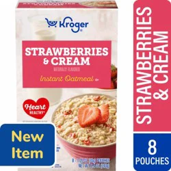 Kroger® Strawberries and Cream Instant Oatmeal