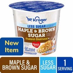 Kroger® Maple and Brown Sugar Less Sugar Instant Oatmeal Cup