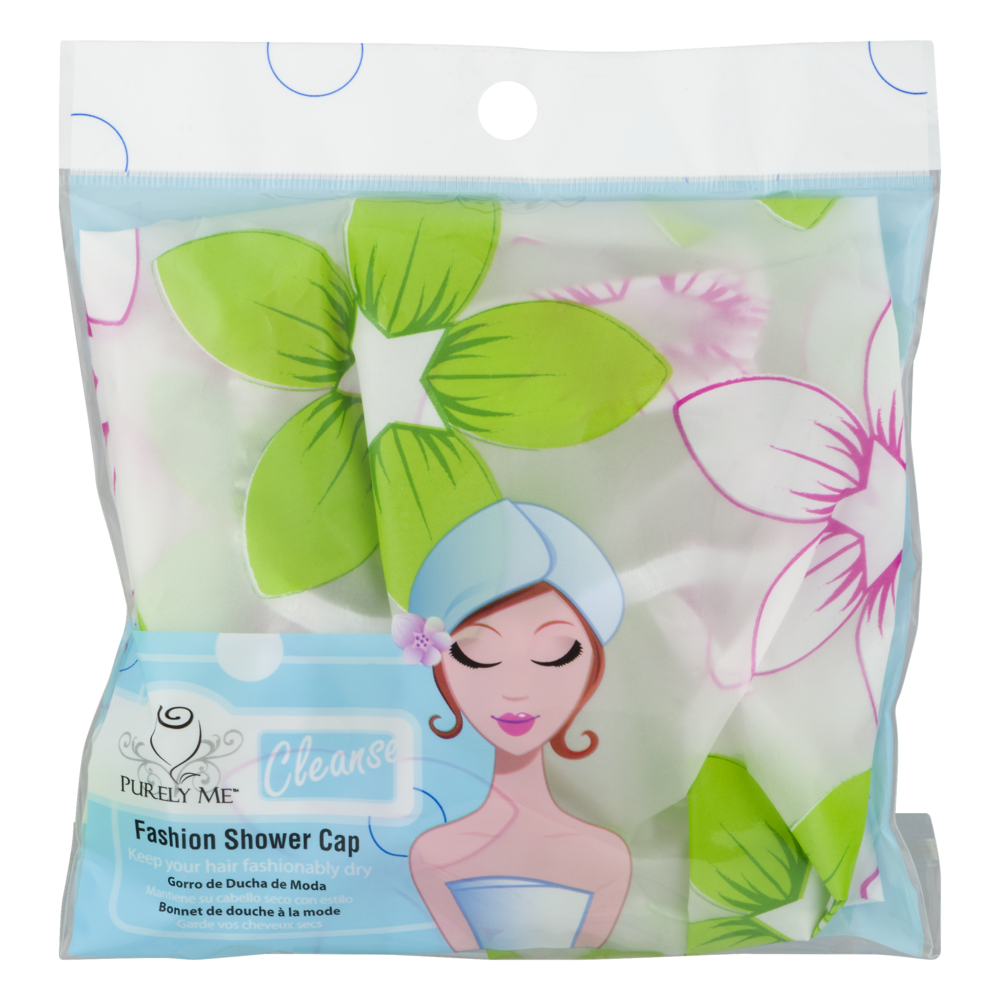 slide 1 of 1, Purely Me Fashion Shower Cap, 1 ct