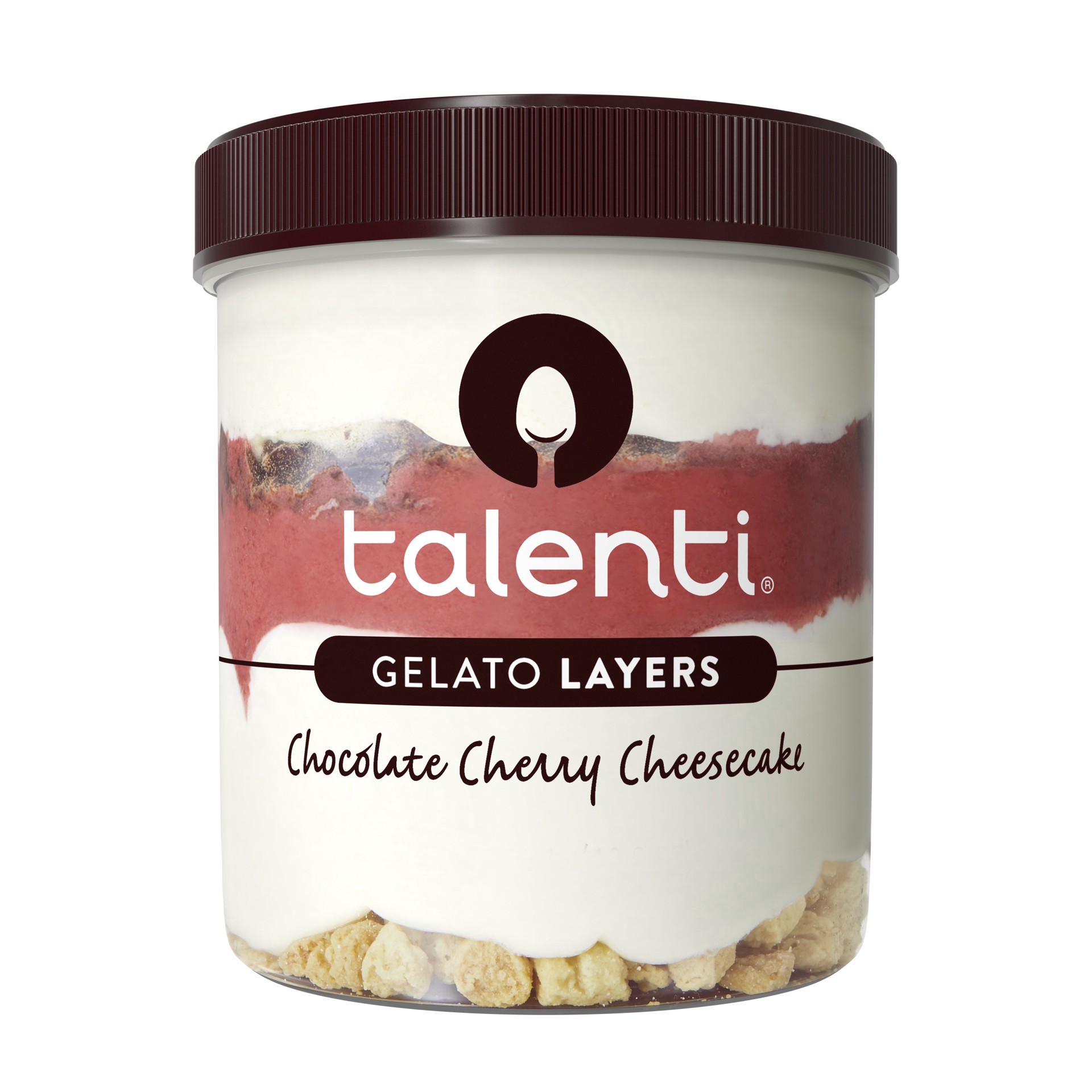 slide 1 of 4, Talenti Gelato Layers Chocolate Cherry Cheesecake, 16 oz