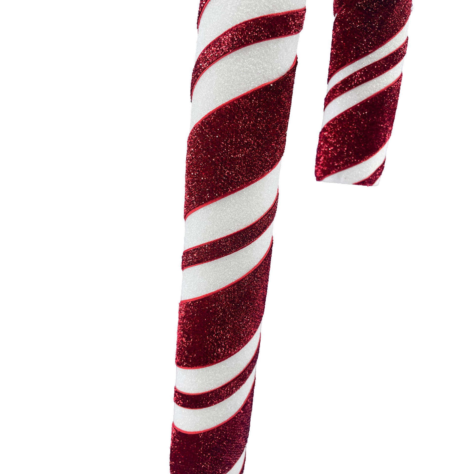 slide 2 of 3, 31" Red & White Glitter Candy Cane Stem By Ashland, 6 in x 2 in x 31 in