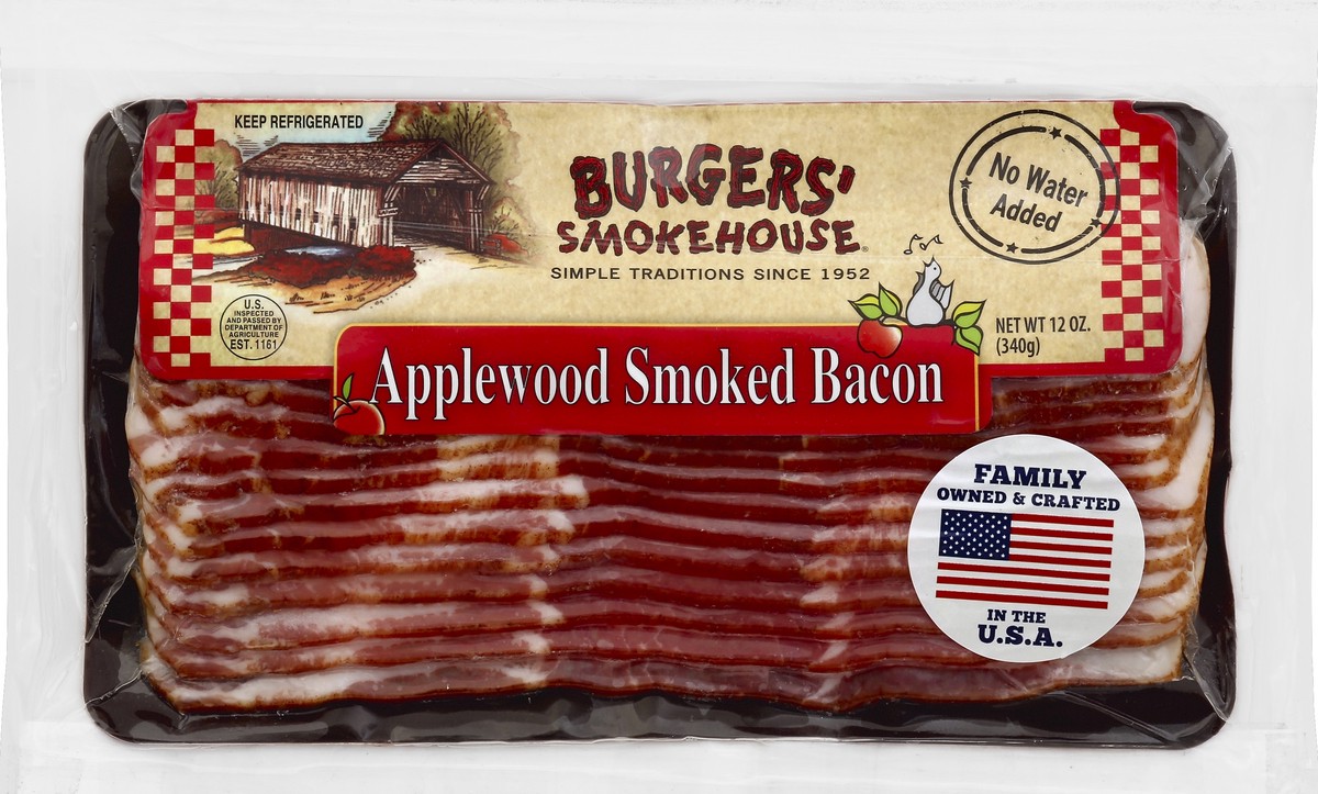 slide 1 of 1, Burgers' Smokehouse Burgers Smokehouse Applewood Smoked Bacon, 12 oz