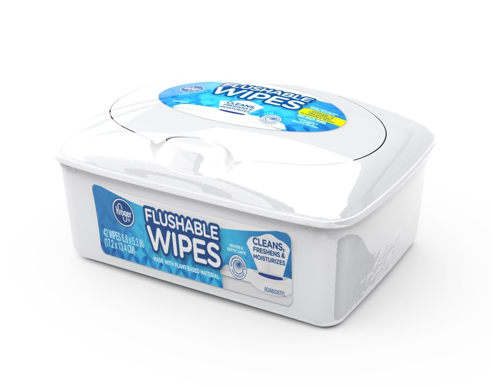 slide 1 of 1, Kroger Flushable Wipes, 42 ct