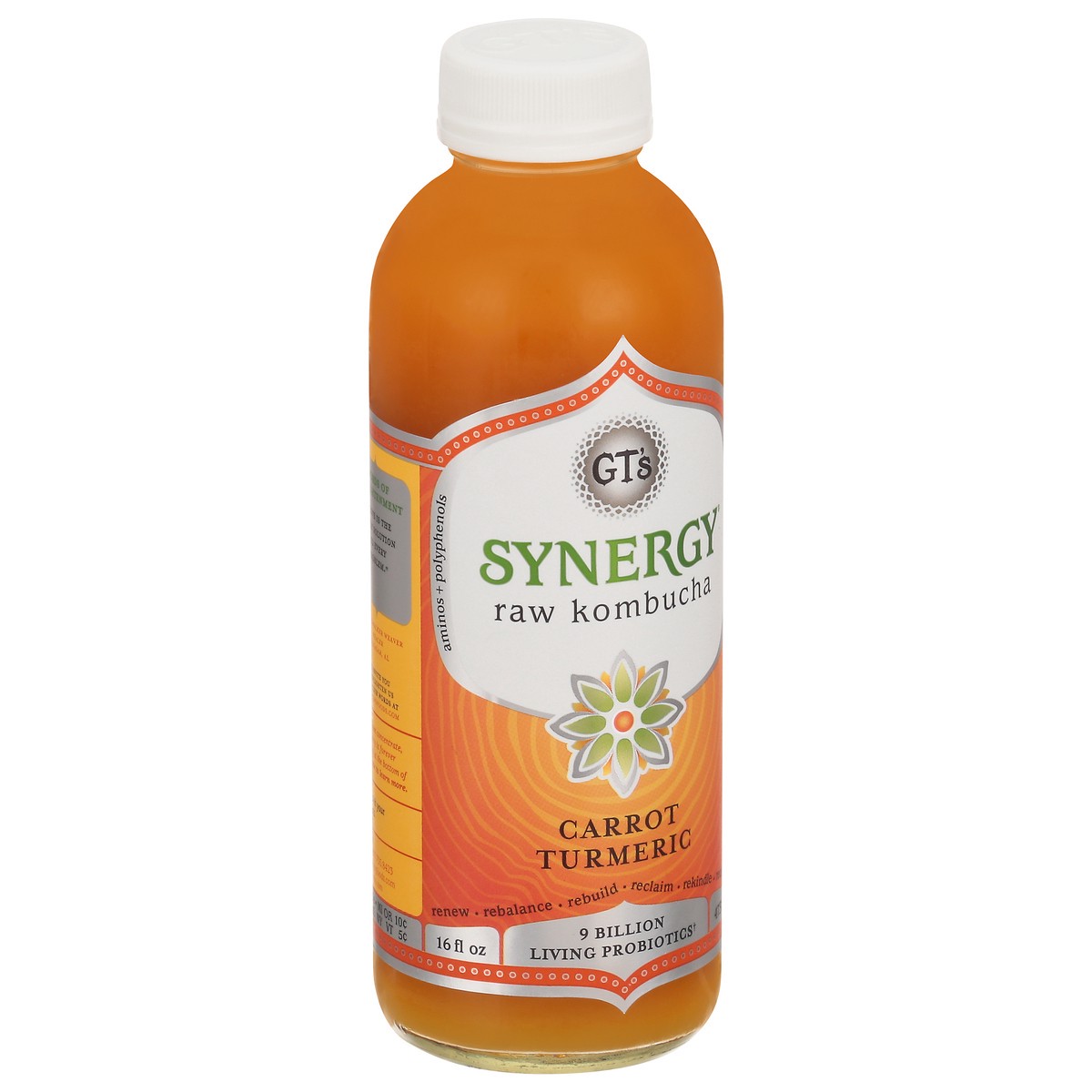 slide 2 of 9, GT's Enlightened Synergy Tantric Turmeric Kombucha, 16 fl oz