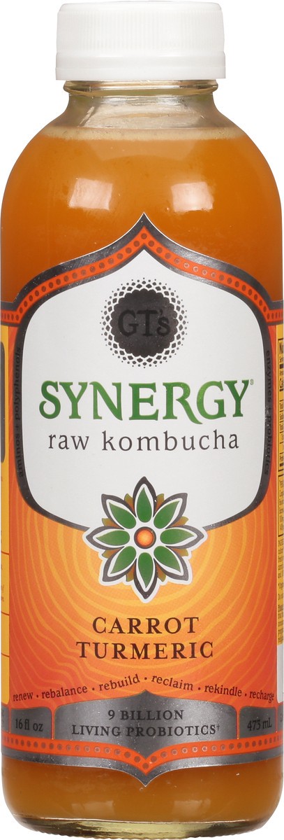 slide 6 of 9, GT's Enlightened Synergy Tantric Turmeric Kombucha, 16 fl oz