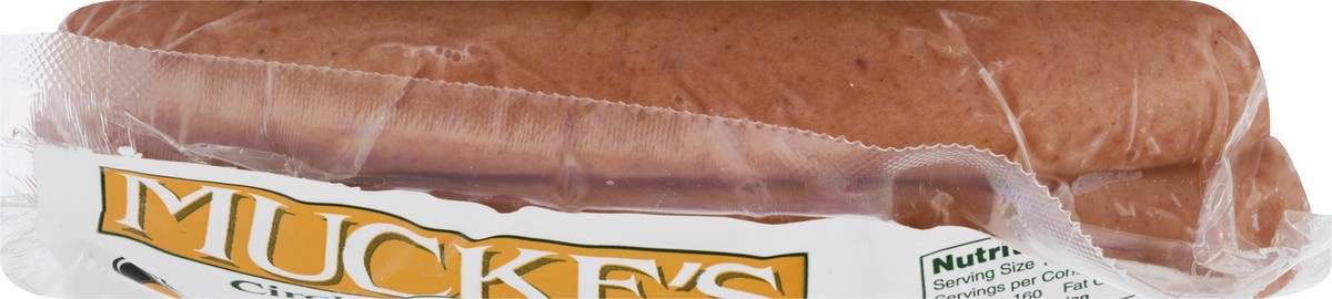 slide 9 of 13, Mucke's Natural Casing Franks 16 oz, 16 oz