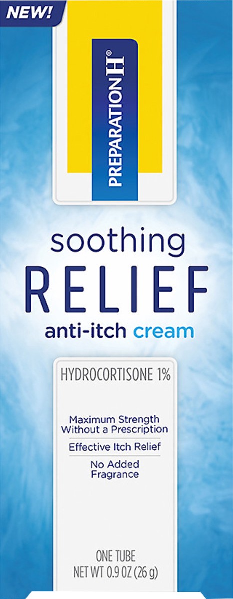 slide 2 of 7, Preparation H Soothing Relief Anti-Itch Cream 0.9 oz, 0.9 oz