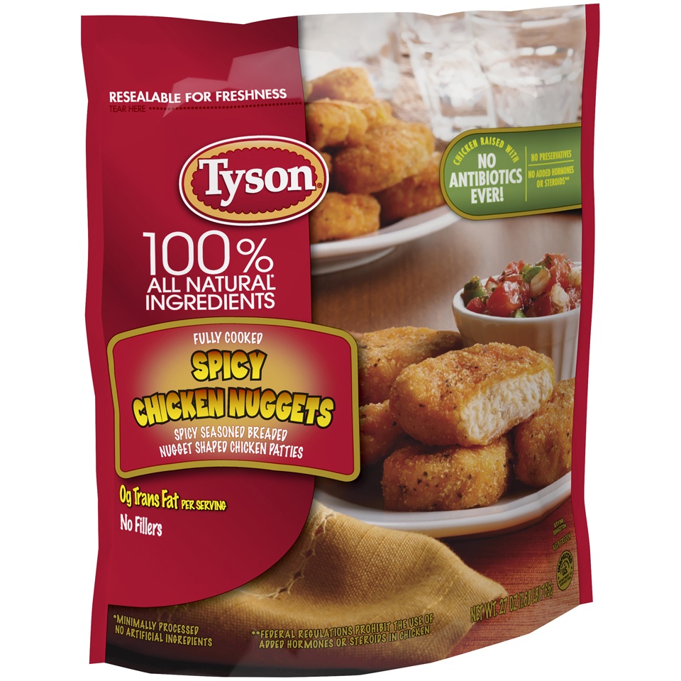 Tyson Fully Cooked Spicy Chicken Nuggets 27 Oz Shipt