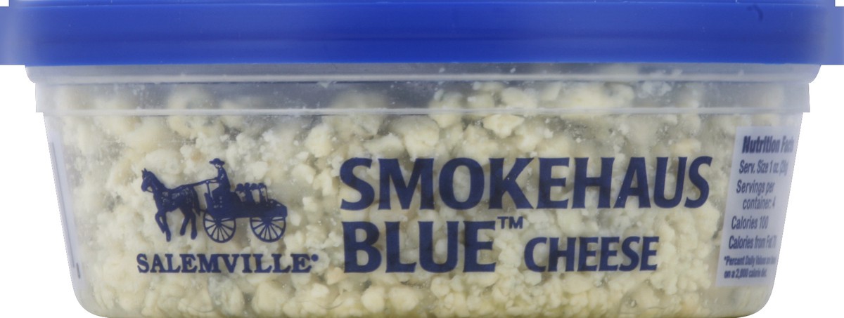 slide 3 of 3, Salemville Smoked Crumble Blue Cheese, 4 oz