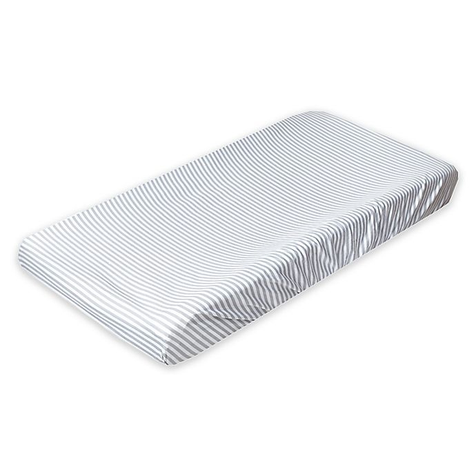 slide 1 of 1, Copper Pearl Everest Changing Pad Cover - Grey Stripe, 1 ct