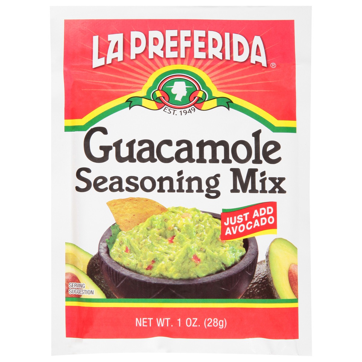 slide 1 of 13, La Preferida Guacamole Seasoning Mix 1.0 oz, 1 oz