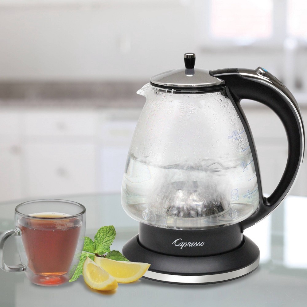 slide 2 of 6, Capresso H20 Glass Rapid-Boil Kettle, 1 ct