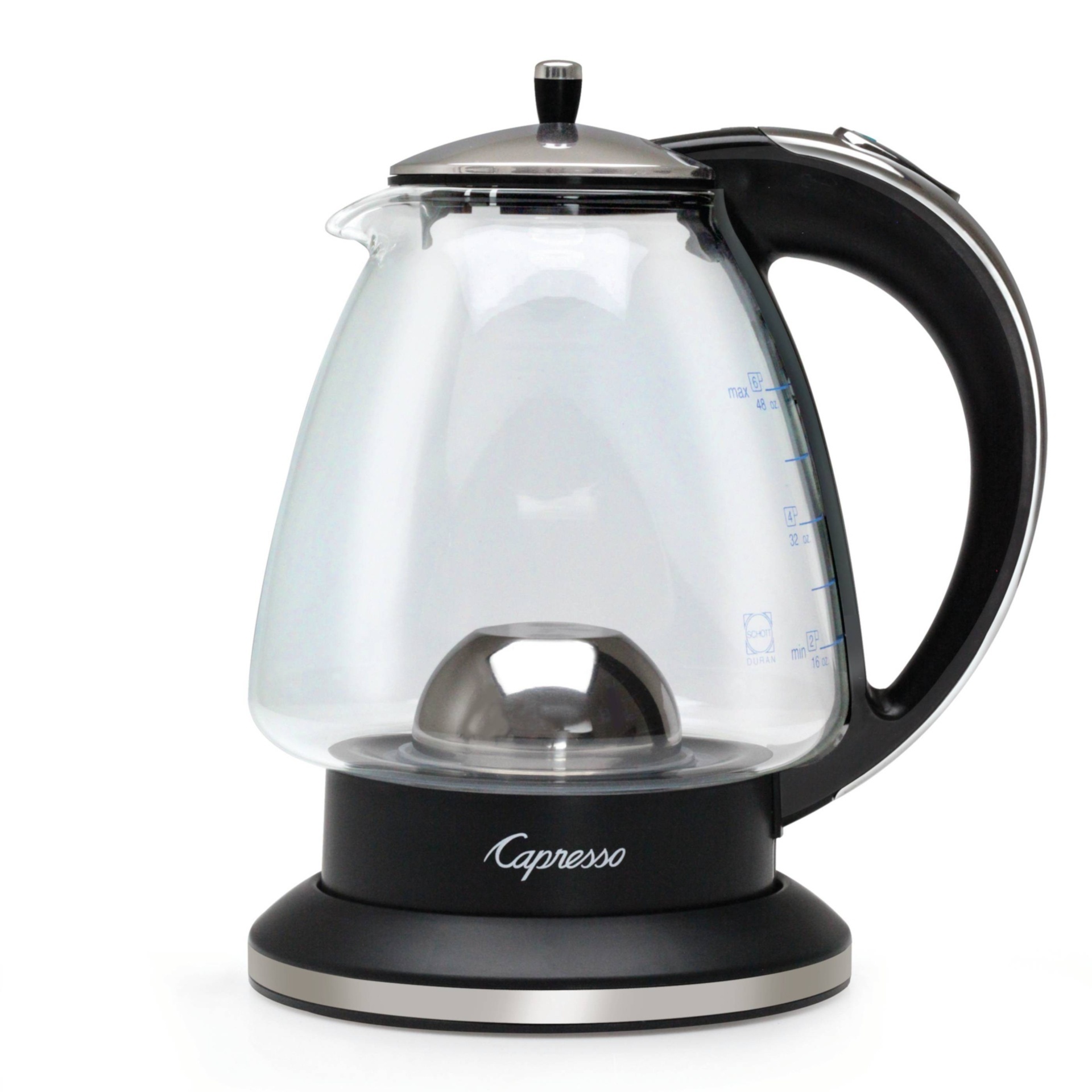 slide 1 of 6, Capresso H20 Glass Rapid-Boil Kettle, 1 ct