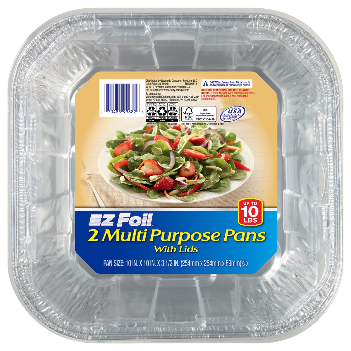 EZ Foil All Purpose Pan, with Lids