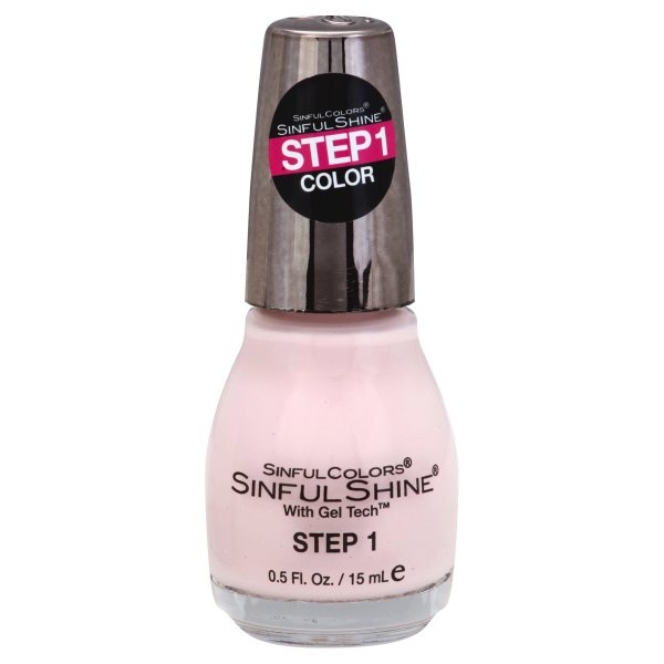 slide 1 of 1, Sinful Colors Tutu Thrill Sinful Shine with Gel Tech Nail Enamel, 0.5 fl oz