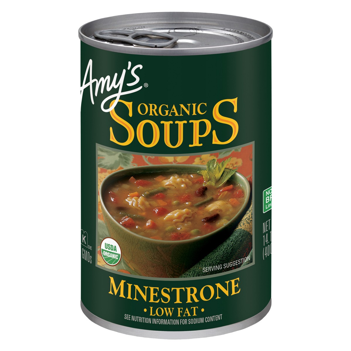 slide 5 of 8, Amy's Kitchen Minestrone Soup, 14.1 oz