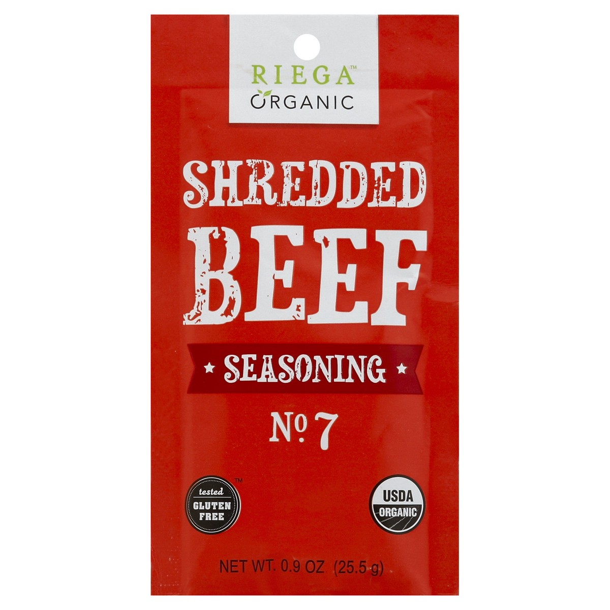 slide 3 of 3, Riega Shredded Beef Seasoning 0.9 oz, 0.9 oz