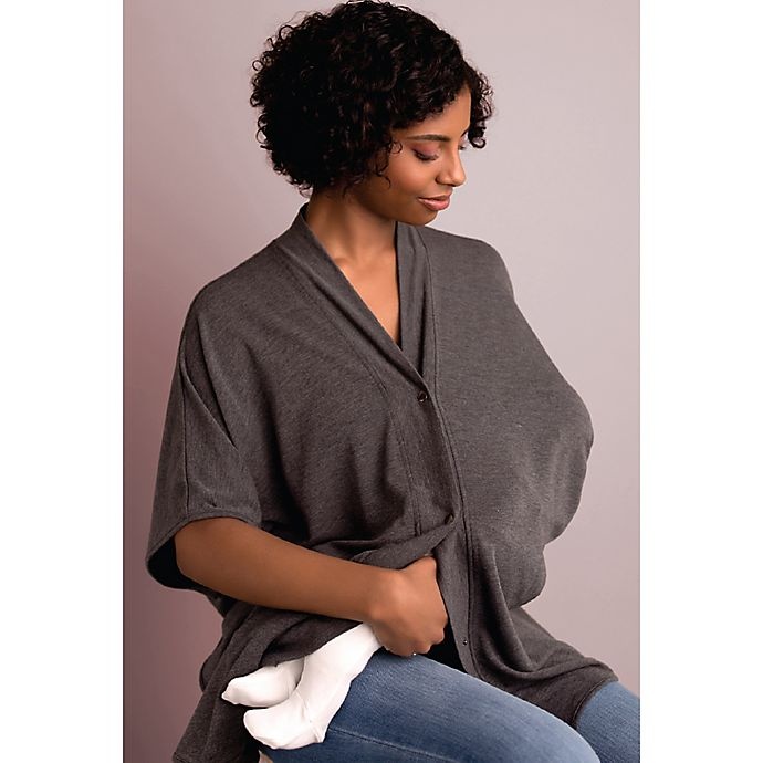 slide 4 of 7, Itzy Ritzy Athleisure Nursing Wrap - Grey, 1 ct