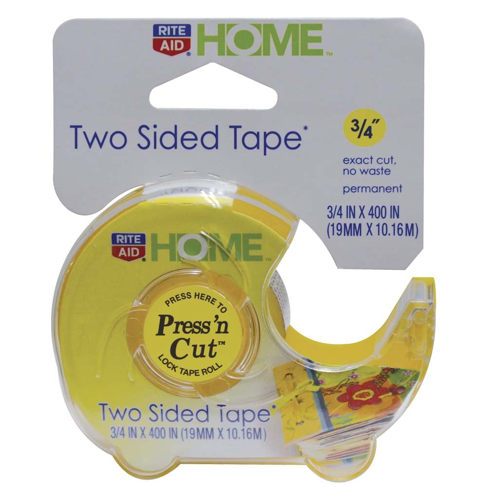 slide 1 of 1, Rite Aid Home Two Sided Tape, 0.75 in x 400 in