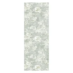 Gertmenian Crystal Print Jessica Runner - 26 in x 72 in, Sage