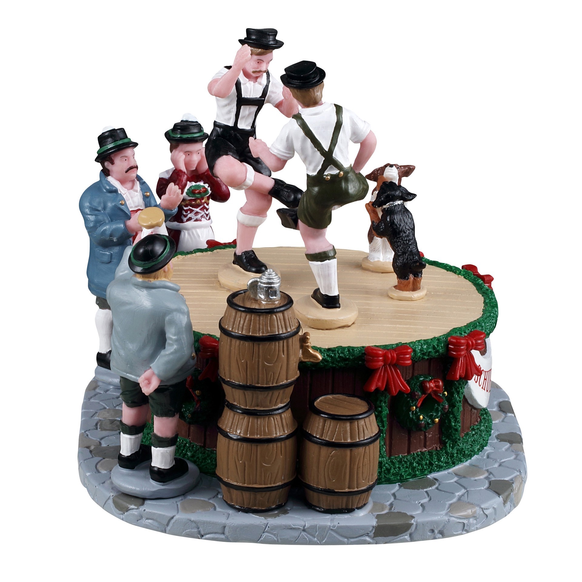 slide 3 of 4, Lemax Leapin' Lederhosen, 4.09 in x 5.31 in x 4.25 in