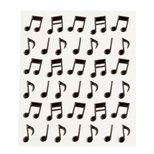 slide 1 of 3, Music Notes Puffy Stickers By Recollections Signature, 36 stickers