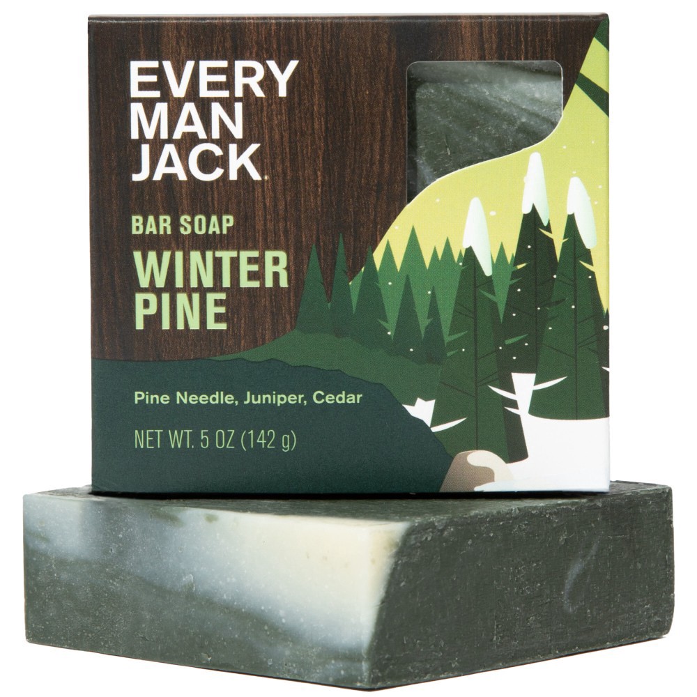 slide 4 of 6, Every Man Jack Polar Plunge Bar Soap, Wintry Pine, 5 oz