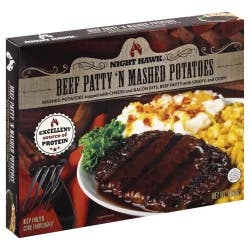 Night Hawk Beef Patty 'n Mashed Potatoes 10 oz