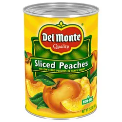 Del Monte Yellow Cling Sliced Peaches in Heavy Syrup, 15.25 oz Can