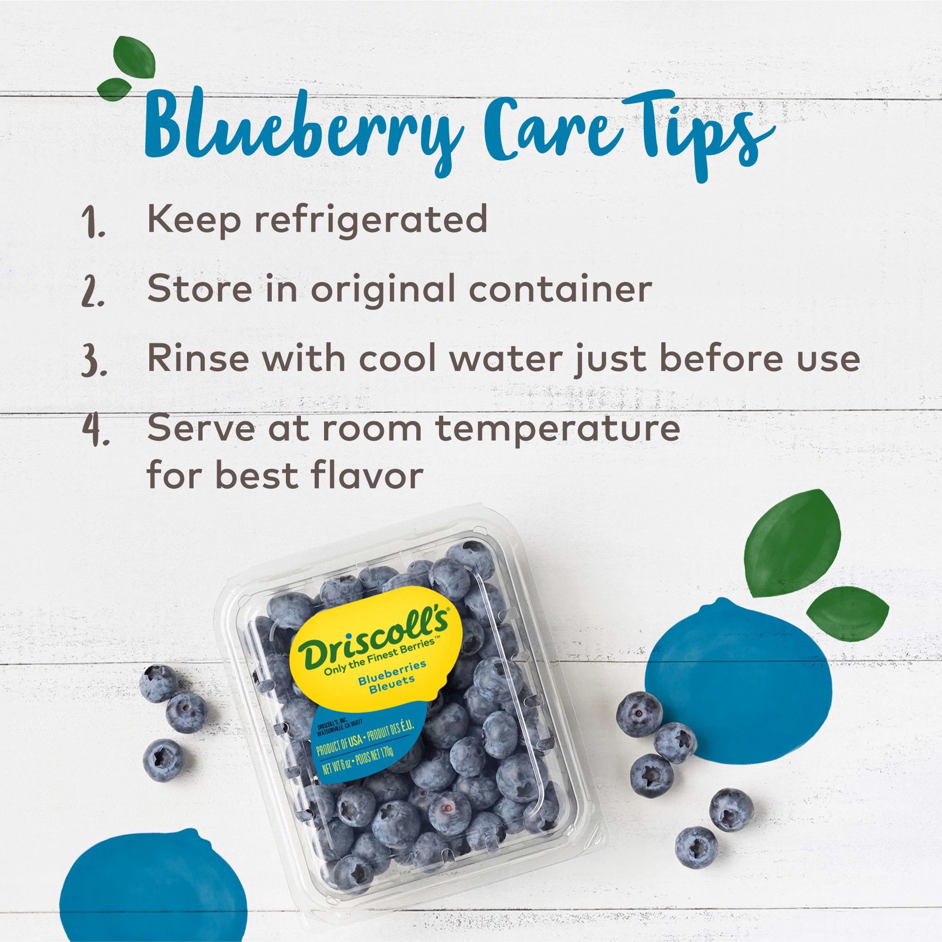 slide 4 of 7, Driscoll's Blueberries, Fresh Blueberries, Conventional, 6 oz., 6 oz