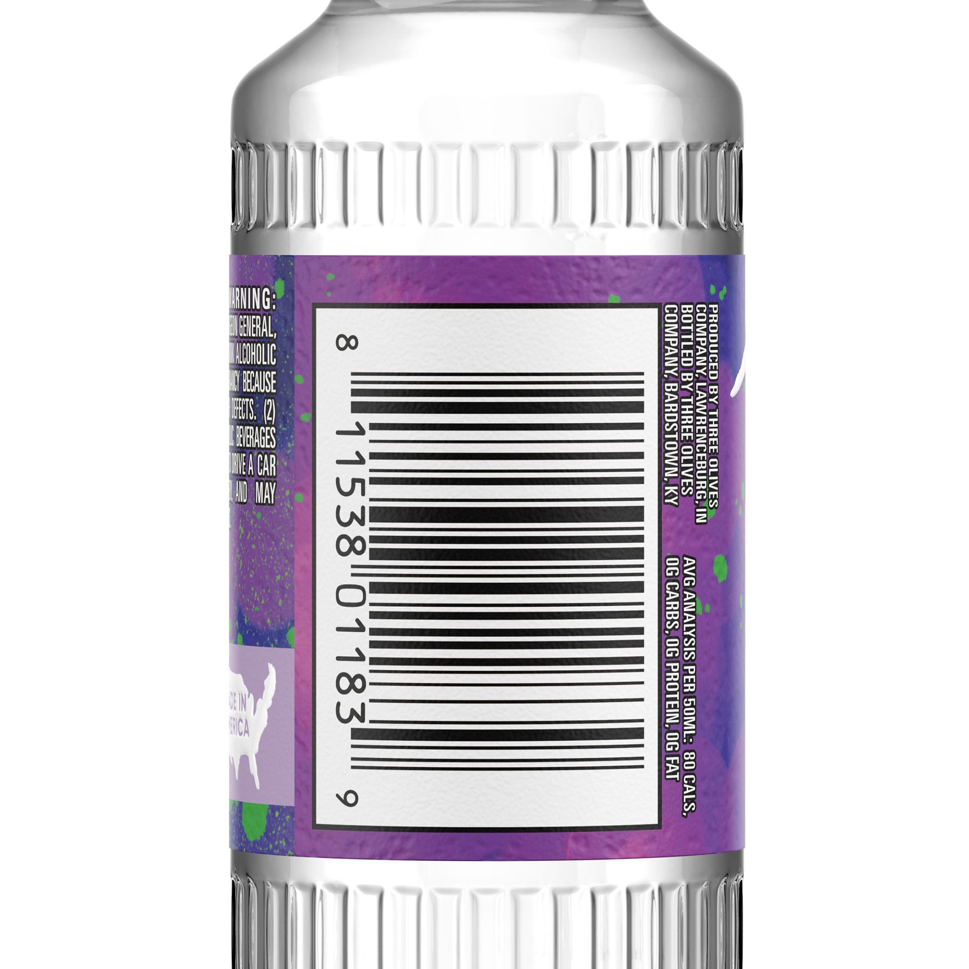 slide 9 of 10, Three Olives Vodka Grape 60 Proof (50 ml), 50 ml