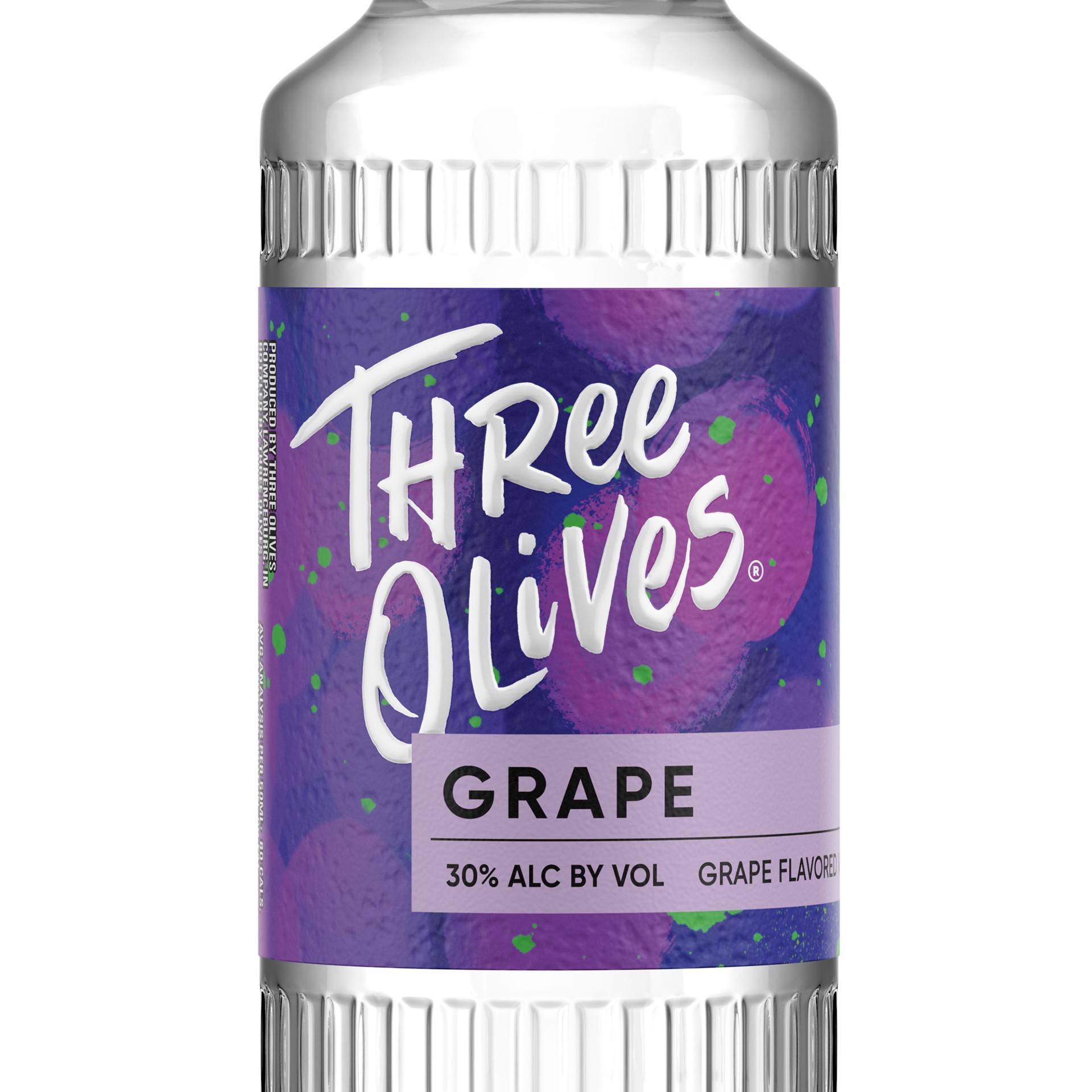 slide 7 of 10, Three Olives Vodka Grape 60 Proof (50 ml), 50 ml