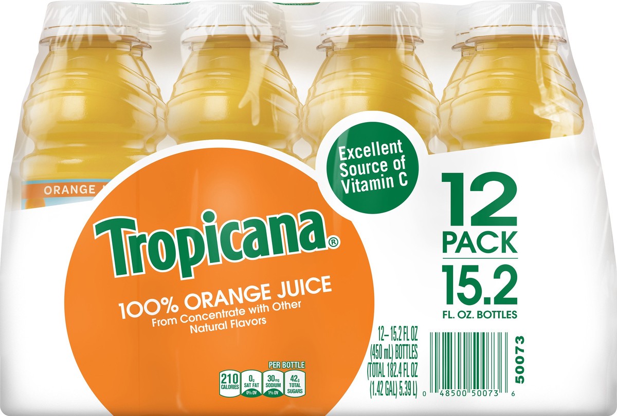 slide 3 of 7, Tropicana Orange Juice - 12 ct, 12 ct