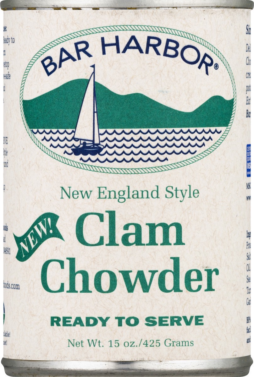 slide 6 of 9, Bar Harbor All Natural New England Style Clam Chowder 15 oz, 15 oz