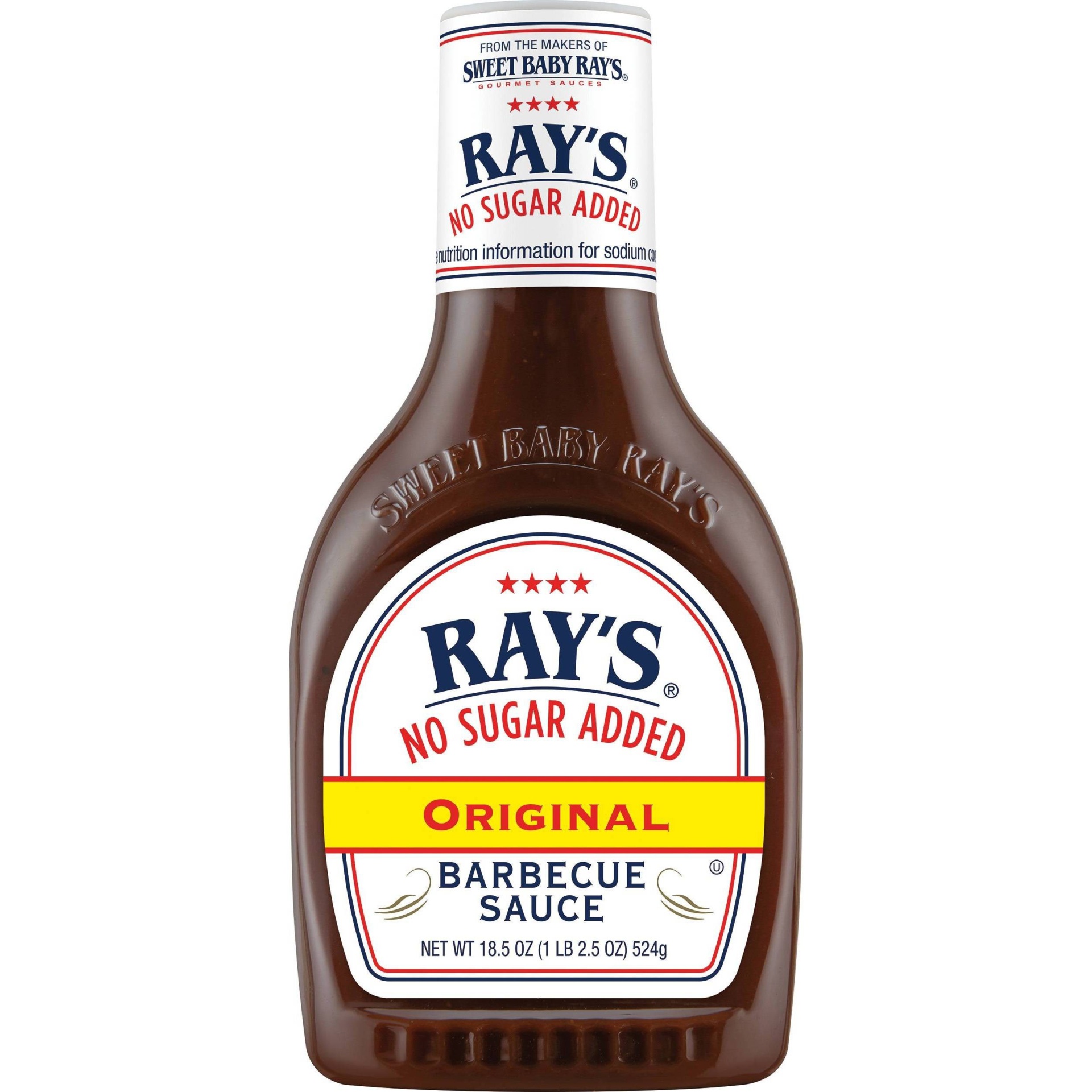 slide 1 of 4, Sweet Baby Ray's No Sugar Added Original BBQ Sauce, 18.5 oz