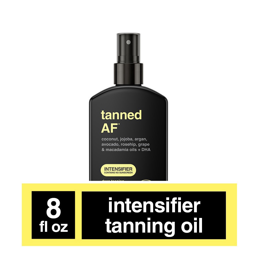 slide 3 of 5, b.tan Tanned AF Deep Tanning Dry Spray Oil, 8 fl oz