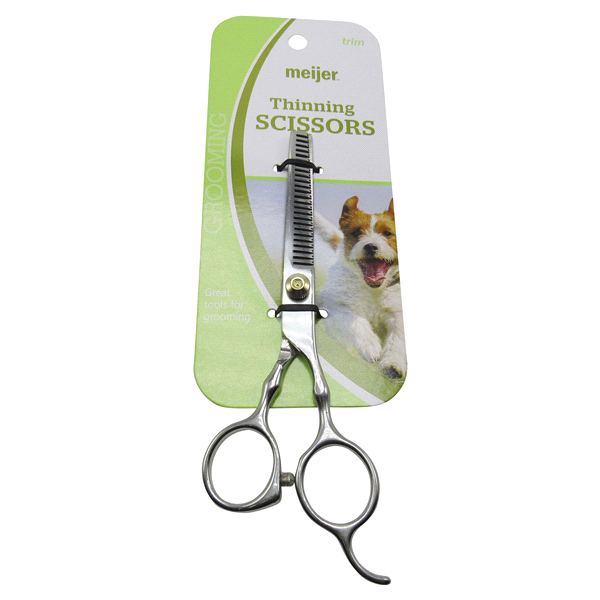 slide 1 of 1, Meijer Pet Thinning Scissors, 1 ct