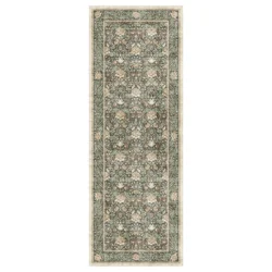 Gertmenian Crystal Print Bohdi Runner - 26 in x 72 in - Green