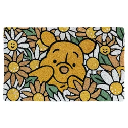 Disney Pooh Flowers, Coir Mat 18x30, Natural