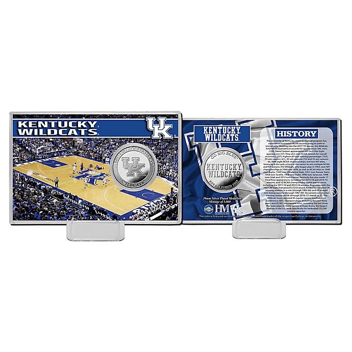 slide 1 of 1, NCAA University of Kentucky Basketball Silver Coin Card Acrylic, 1 ct