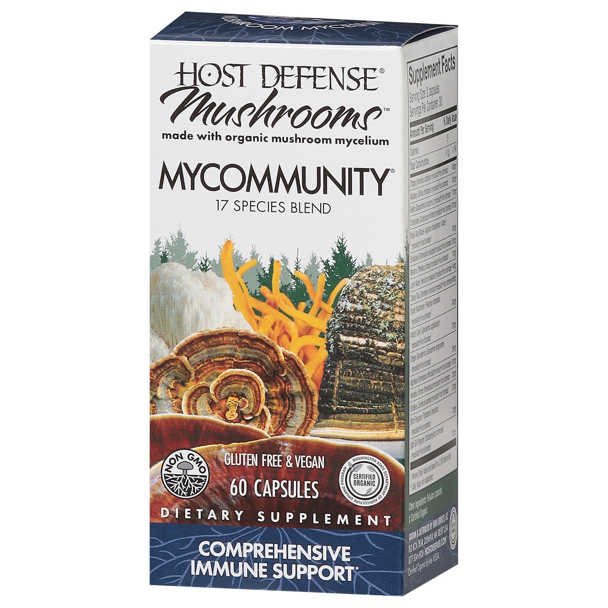 slide 13 of 14, Host Defense Mycommunity Mushrooms 60 Capsules, 60 ct