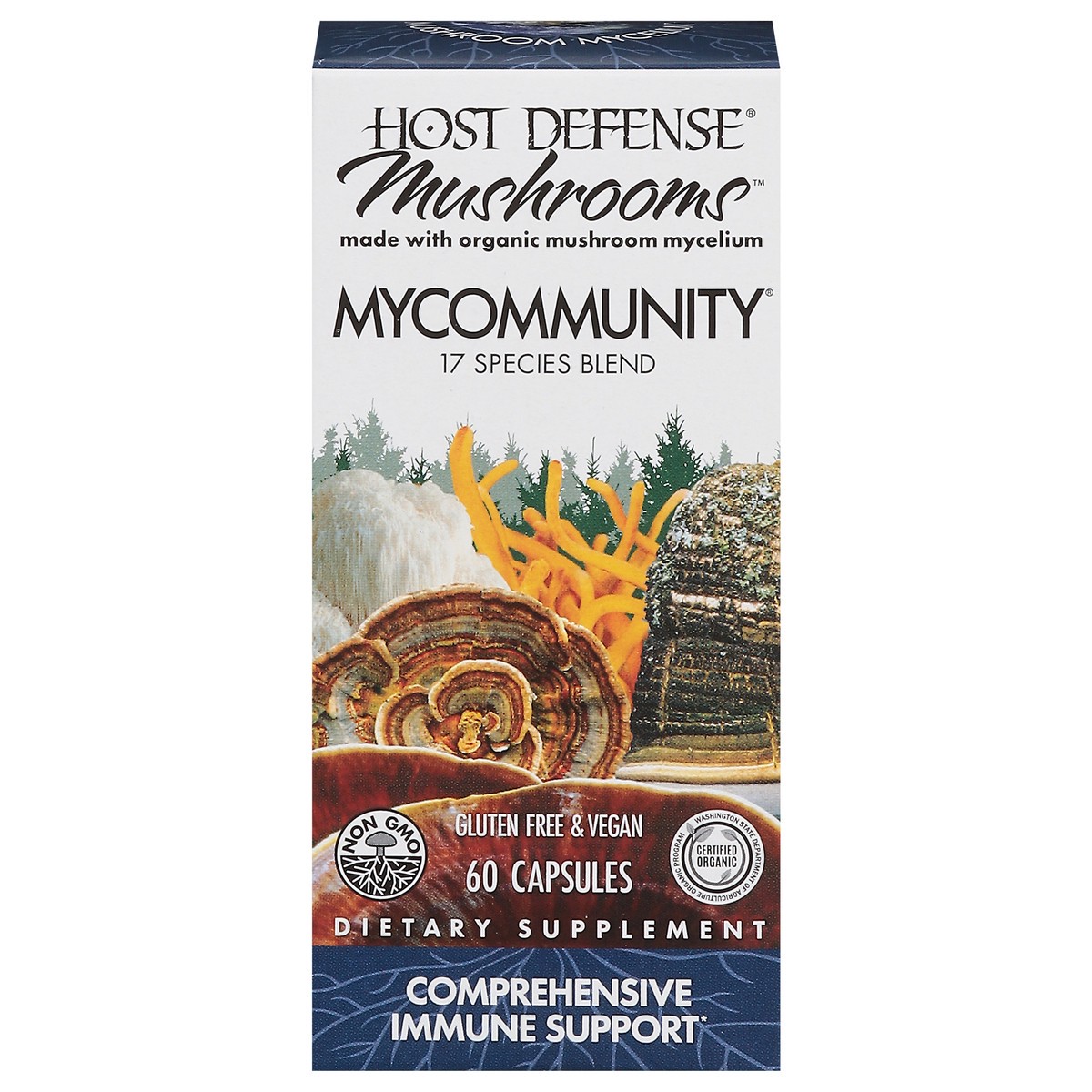 slide 12 of 14, Host Defense Mycommunity Mushrooms 60 Capsules, 60 ct